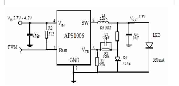 APS1006应用于电子矿灯